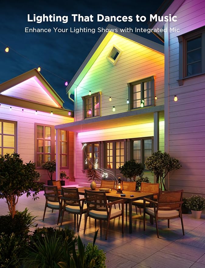 Govee Outdoor LED Strip Lights, 32.8ft Smart Outdoor Lights Work - Image 2