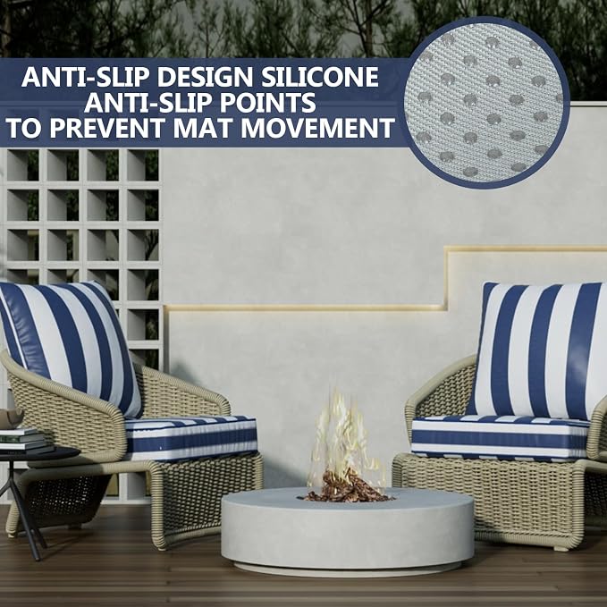 24" x 24" x 6" Outdoor Deep Seat Cushions Set - Image 6