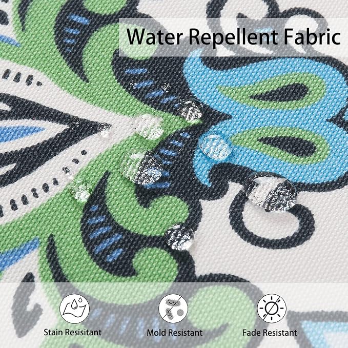 Magpie Fabrics Indoor/Outdoor Inflatable Stool Ottoman Pouf, Water Repellent - Image 4