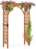 Giantex 85inch Wooden Garden Arch Wedding Arch by Giantex