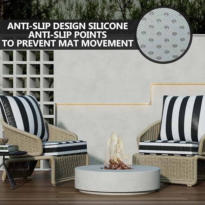 22" x 22" x 6" Outdoor Deep Seat Cushions Set - Image 6