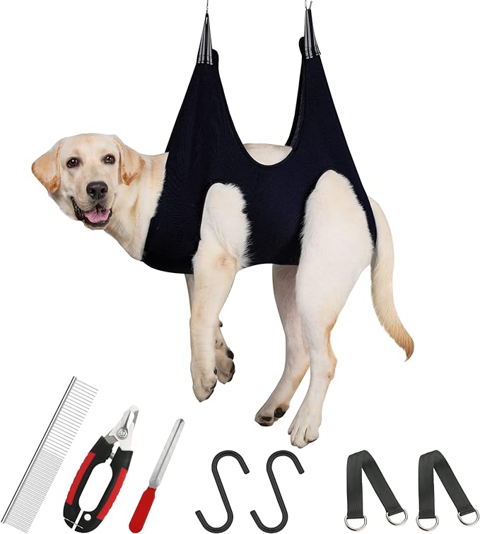 Guzekier Dog Grooming Hammock for Trim Nail, Dog Sling for Grooming, Dog by Guzekier