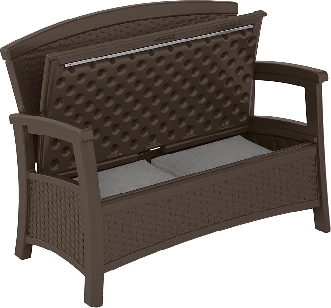 Suncast Outdoor Wicker Love Seat - Image 11