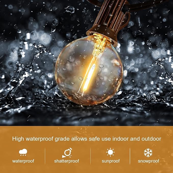 HISTAR 96FT LED Outdoor String Lights - Image 6