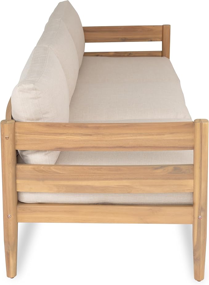 Christopher Knight Home Kavets 76.25'' W Outdoor 3 Seater Sofa - Image 5