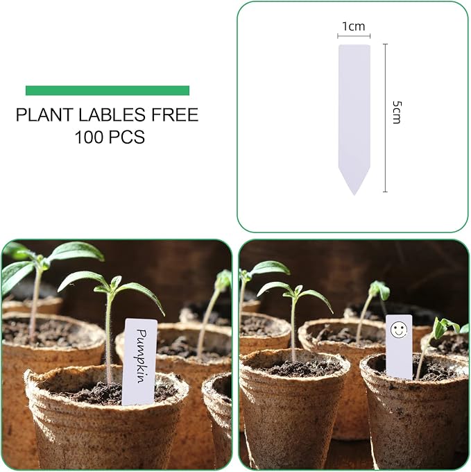 JERIA 100-Pack 3.15 Inch Peat Pots - Image 3