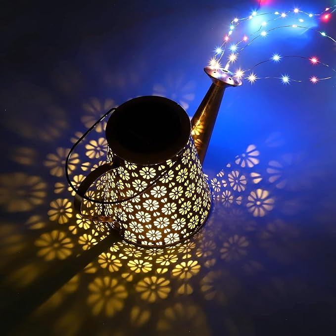 2 Pack Solar Watering Can Lights - Image 7