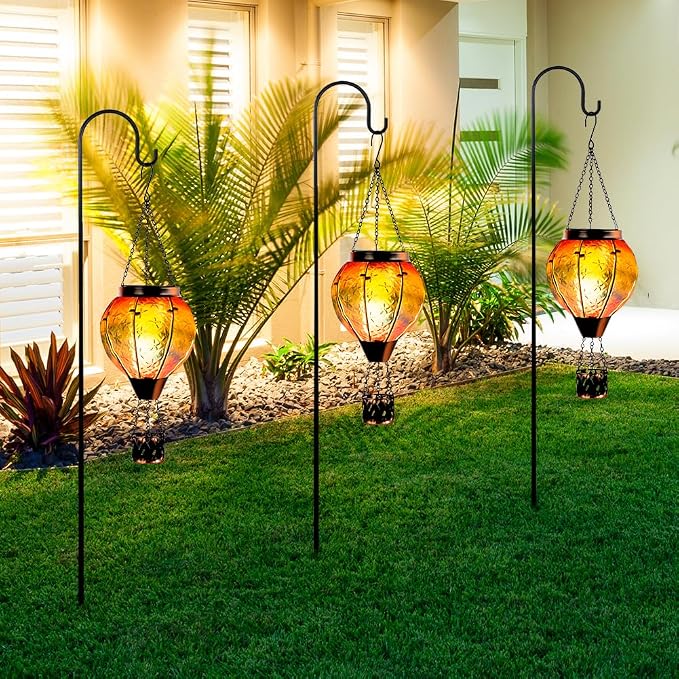 DREAMSOUL 2 PCS Rainbow Solar Hot Air Balloon Lantern - Image 8