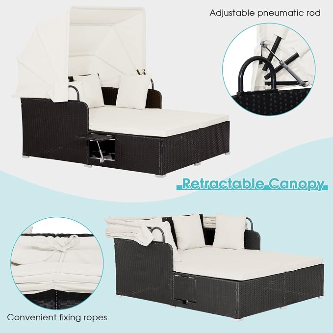 RELAX4LIFE Patio Outdoor Daybed - Image 4
