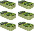 6-Pack Galvanized Raised Garden Bed 8x4x1.5 | 10x2x1.5 ft, Modular Raised by Annoell