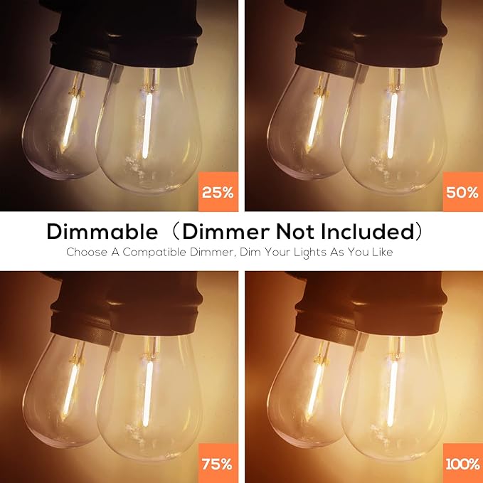 Banord 102FT Outdoor String Lights, Waterproof Patio Lights - Image 3
