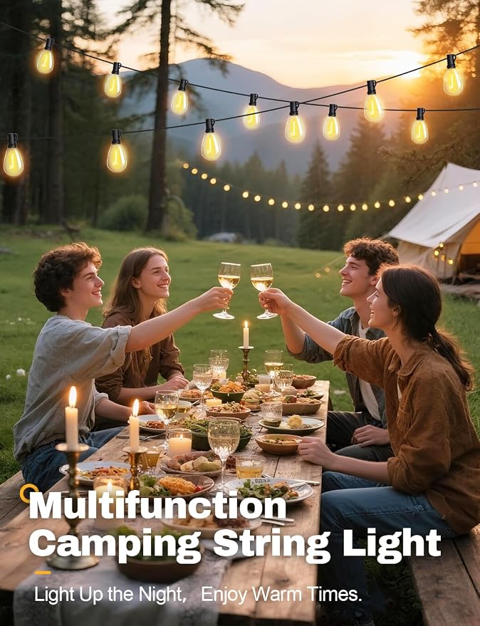 Tenmiro 120FT Solar Outdoor String Lights - Image 6