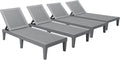 Devoko Outdoor Chaise Lounge Chair Set of 4 by DEVOKO