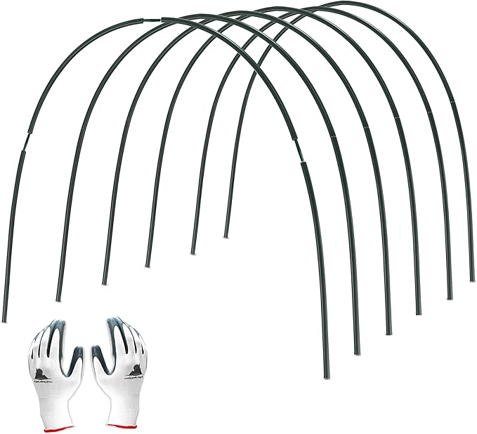 Gardzen Garden Hoops for Raised Beds Greenhouse Hoops, DIY Kit for Row Cover by Gardzen