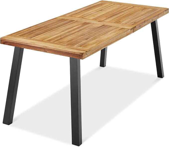 Best Choice Products 6-Person Indoor Outdoor Acacia Wood Dining Table, Picnic by BestChoiceProducts