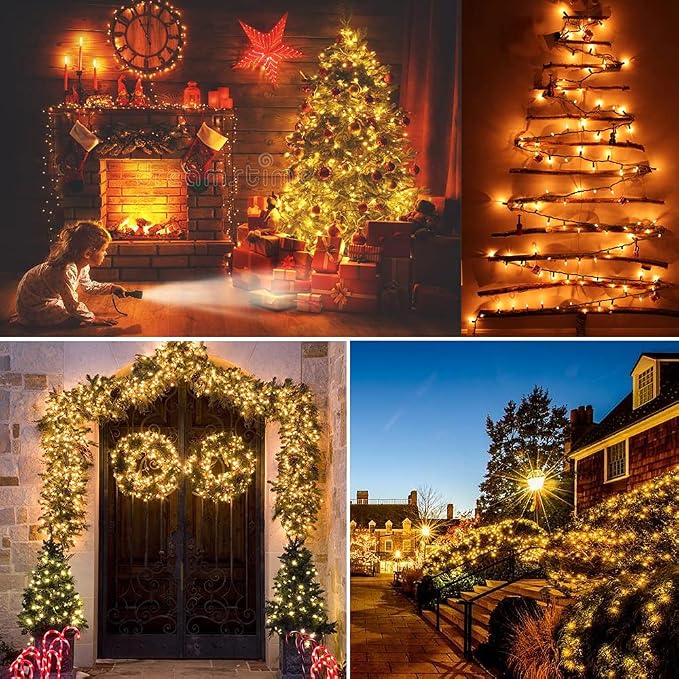 BrizLabs 600 Count Christmas Lights, 139.2ft Soft White Incandescent String - Image 6