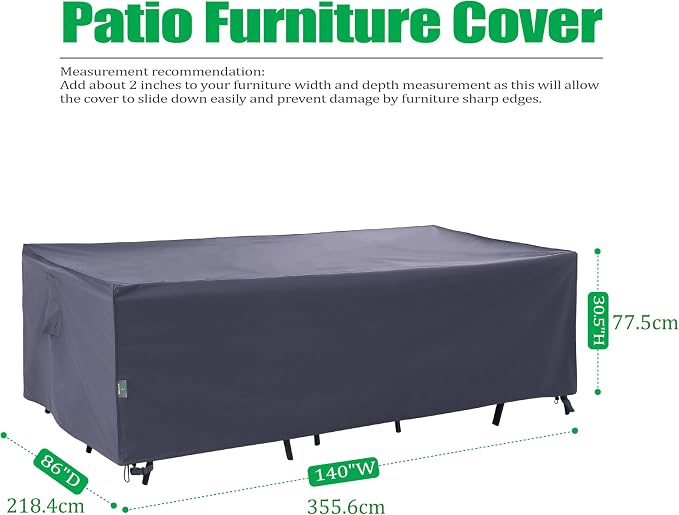 F&J Outdoors Heavy Duty Waterproof Anti-UV Rip-stop Fabric Extra Large Patio - Image 2