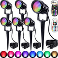 SUNVIE RGBW Spot Lights Outdoor Color Changing Landscape Lighting 12W LED by SUNVIE