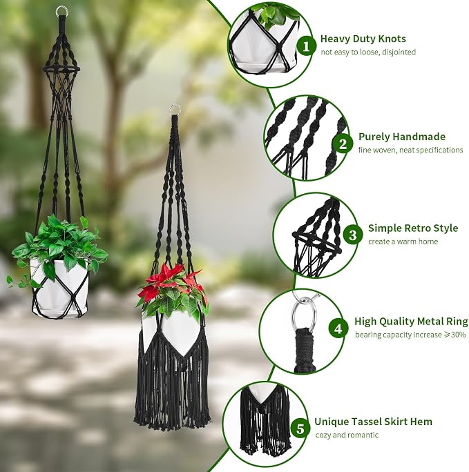 Macrame Plant Hangers - Image 2