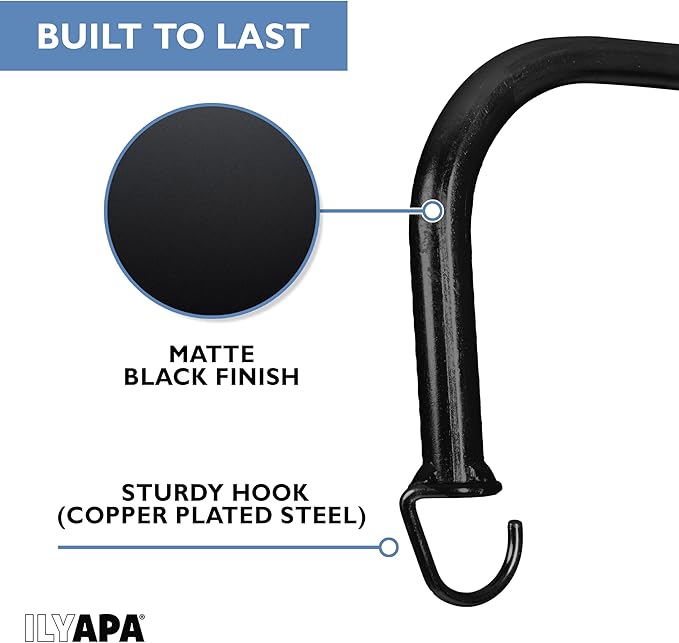 Ilyapa 4 Pack Metal Plant Wall Hanger Hooks - 7 in. Hook - Image 4