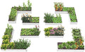 A ANLEOLIFE 8-Pack 8X4X1.5ft & 74x74x18 in Deep Root Galvanized Raised Garden by AAnleolife