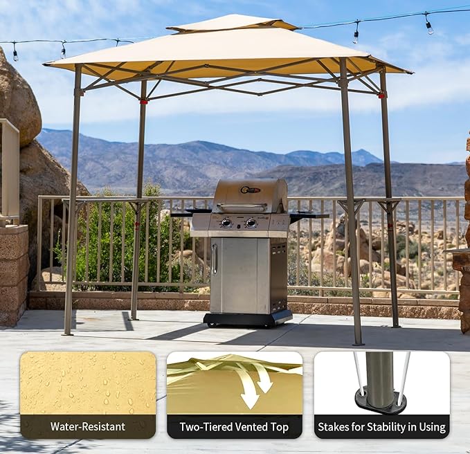 Crown Shades 8x5 Grill Gazebo - Image 4