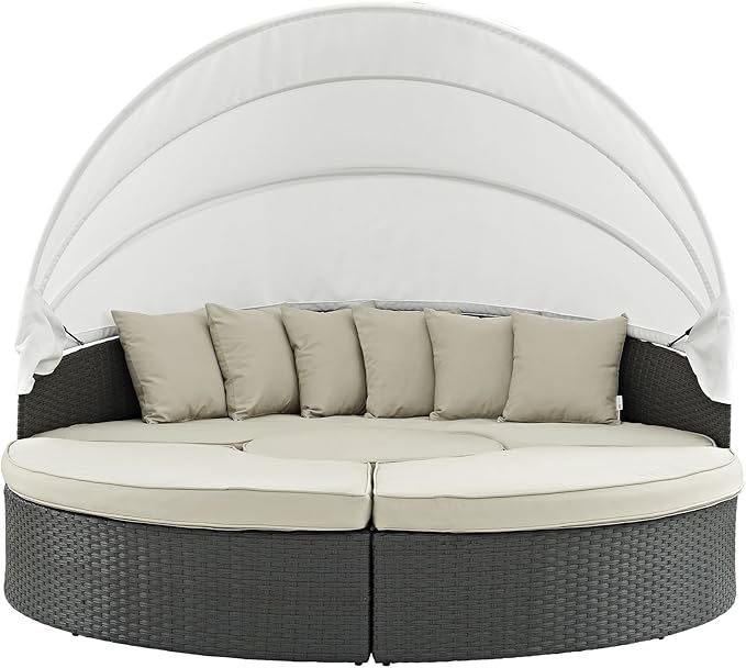 Modway Sojourn Outdoor Patio Sunbrella Sectional Daybed - Image 6