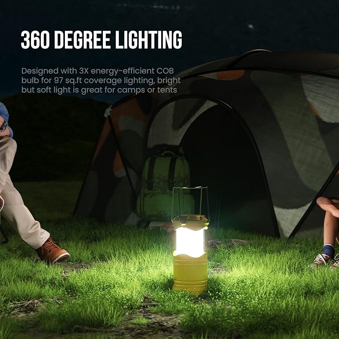 Lichamp LED Camping Lantern, 4 Pack Battery Powered Flashlight - Image 5