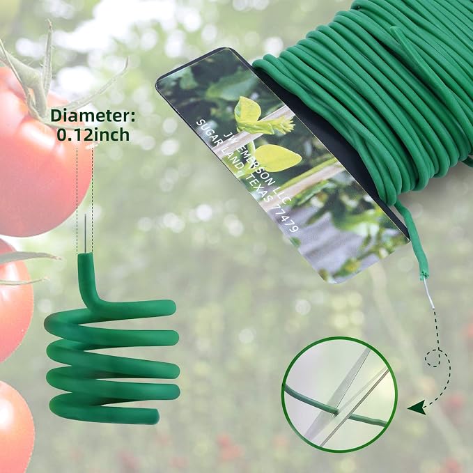 Decoroca Garden Flexible Tie, Soft Twist Plant Ties 32.8' - Image 3