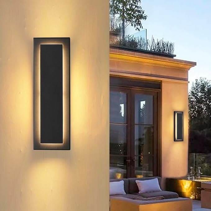 1 Pack Outdoor Wall Light For House, Modern Wall Lighting, Waterproof Exterior - Image 2