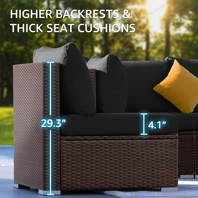 NICESOUL 11 Piece Outdoor Furniture Set - Image 7