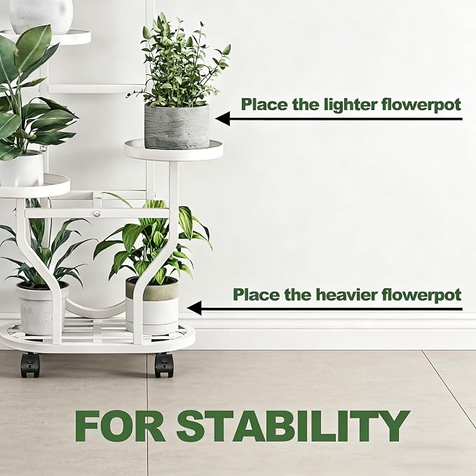 Plant Stand Indoor Outdoor 4 Tier Flower Holder - Image 3