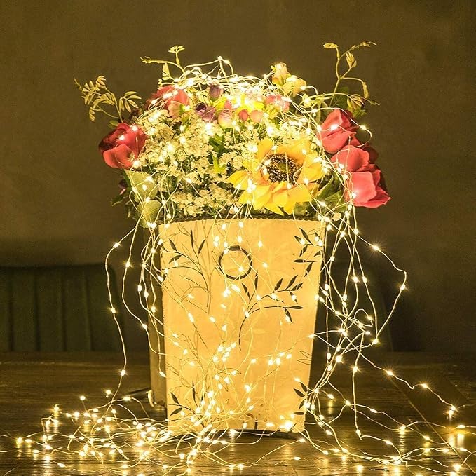 ZNYCYE Solar Waterfall Fairy Bunch Lights Outdoor Waterproof 200LEDs, 8 Modes - Image 6