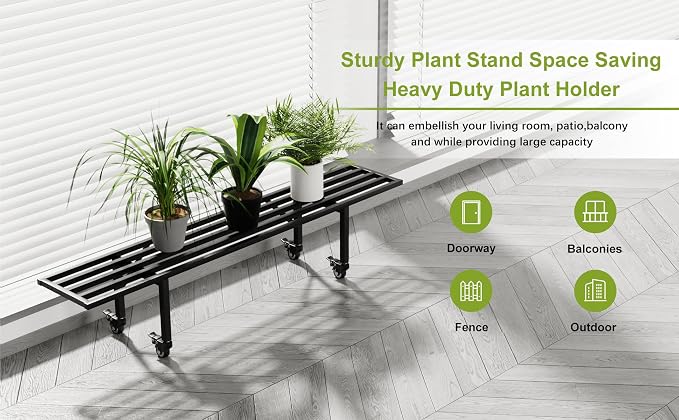 Zhongma One Tier Metal Plant Stand - Image 2