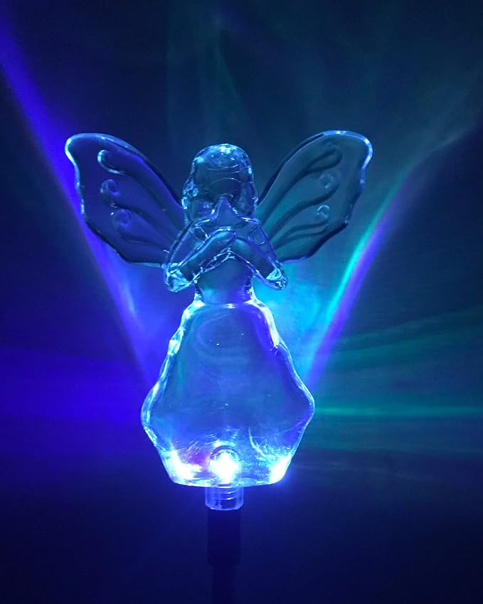 Solar Garden Stake Lights with Color Changing LED or Regular White LED - Image 2