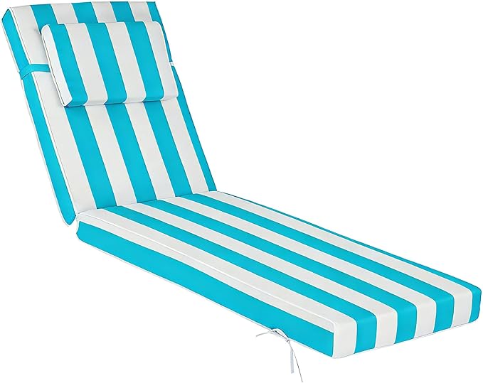 Chaise Lounge Cushions Outdoor 72x21x4 Inch, Patio Lounger Chair Cushion by Unknown
