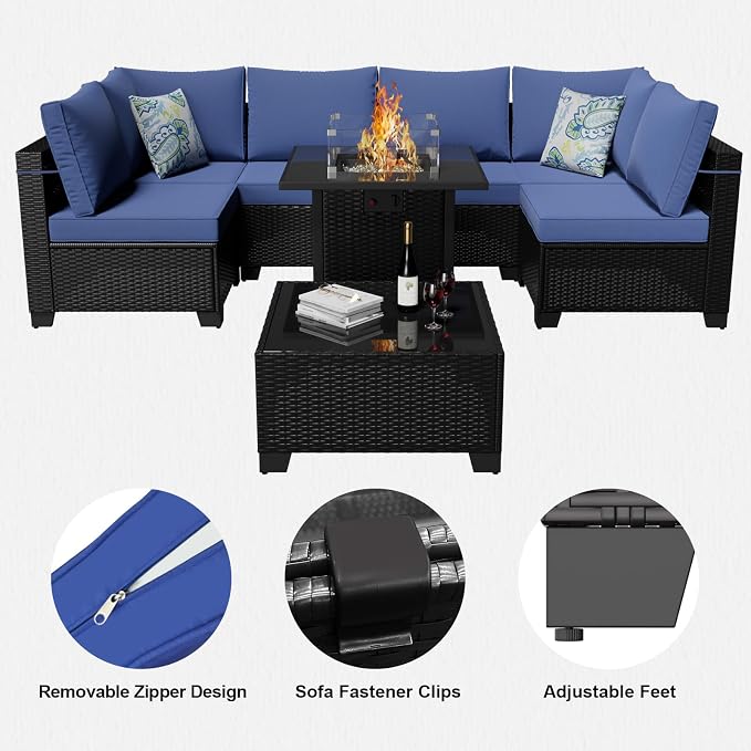 8 Piece Patio Furniture Set - Image 4