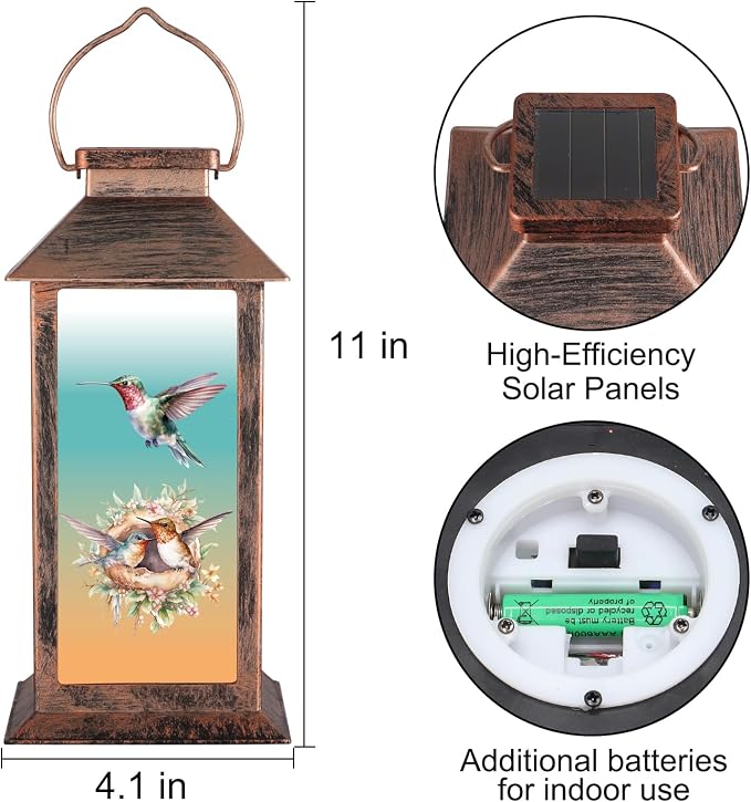 Solar Lanterns for Garden Decor, Waterproof Design Ideal Birthday Gifts for - Image 2