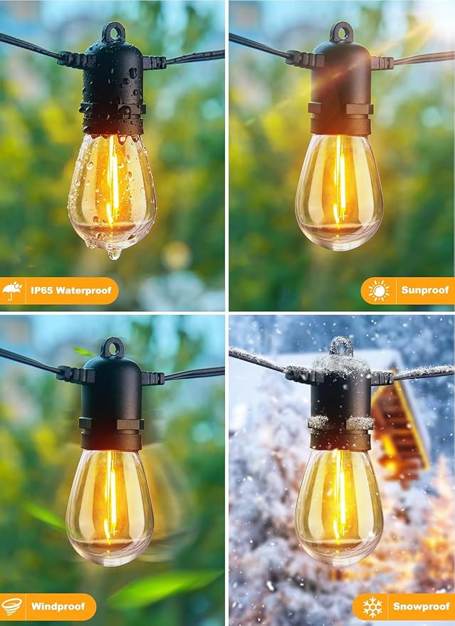 Brightown Outdoor String Lights 35FT - Image 6