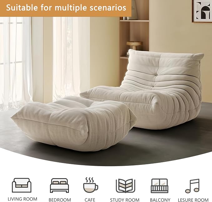 Bean Bag Chair - Memory Foam Bean Bag Chair - Image 4