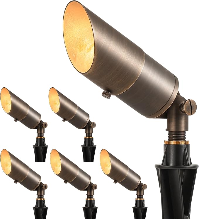 LUTEC Solid Brass Low Voltage Landscape Lighting, 12V Heavy Duty Waterproof by LUTEC