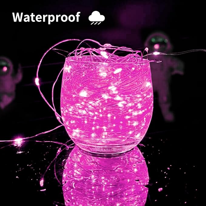 Solar String Lights Outdoor, 33 Feet 100 LEDs 8 Modes Solar Fairy Lights - Image 4