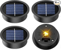 4 Pack Solar Light Replacement Top, 2.76 Inch Waterproof Solar Lantern Light by Suggant