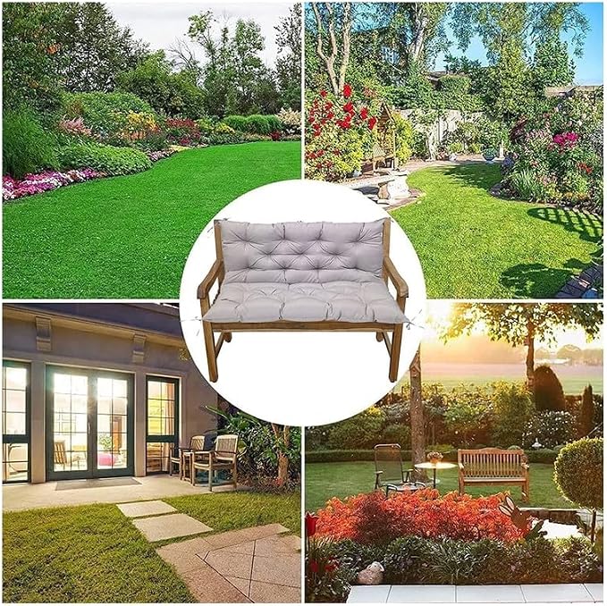 Swing Cushion Replacement Outdoor Porch Waterproof Bench Cushion 2-3 Seater - Image 5