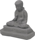 EMSCO Group Meditating Buddha Statue – Natural Granite Appearance – Made of by Emsco+Group