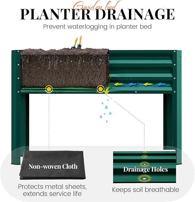 KING BIRD Large Raised Garden Bed - Image 6