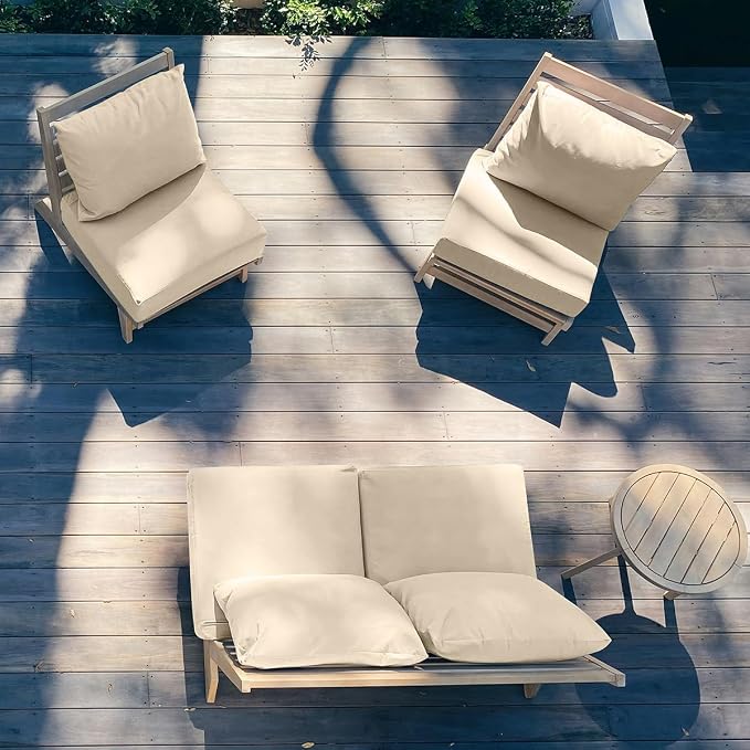 Sundale Outdoor Olefin Deep Seat Cushion, Patio Chair Cushion and Pillow - Image 9