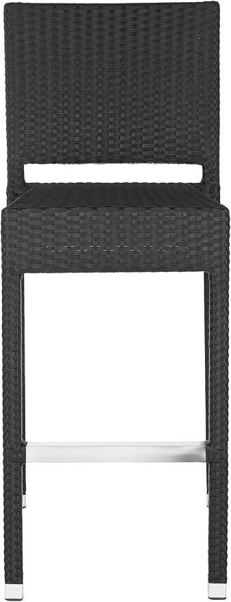 Safavieh Home Collection Bethel Black Indoor/ Outdoor 29.5-inch Bar Stool by SAFAVIEH