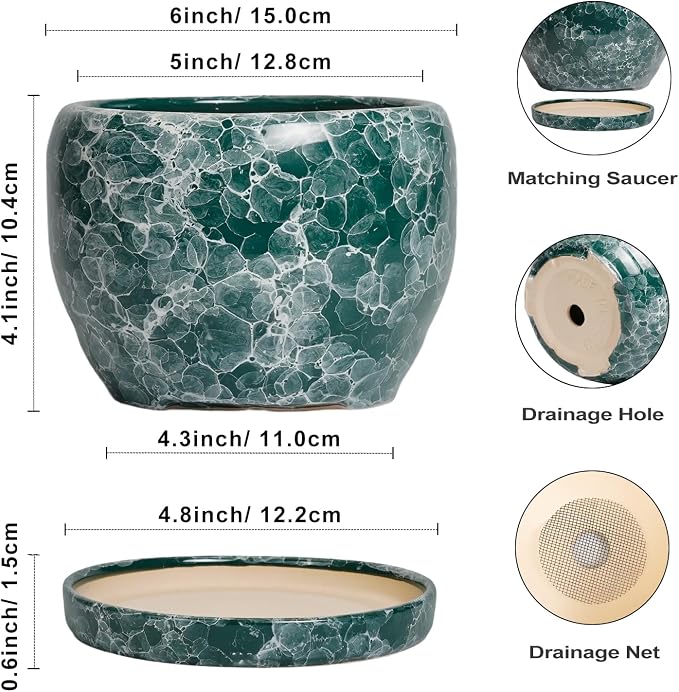 SQOWL Ceramic Pot for Plants - Image 3