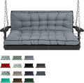 Waterproof Porch Swing Cushion Replacement, Thick 4" 2–3 Seat Outdoor Swing by RUFXIEZW